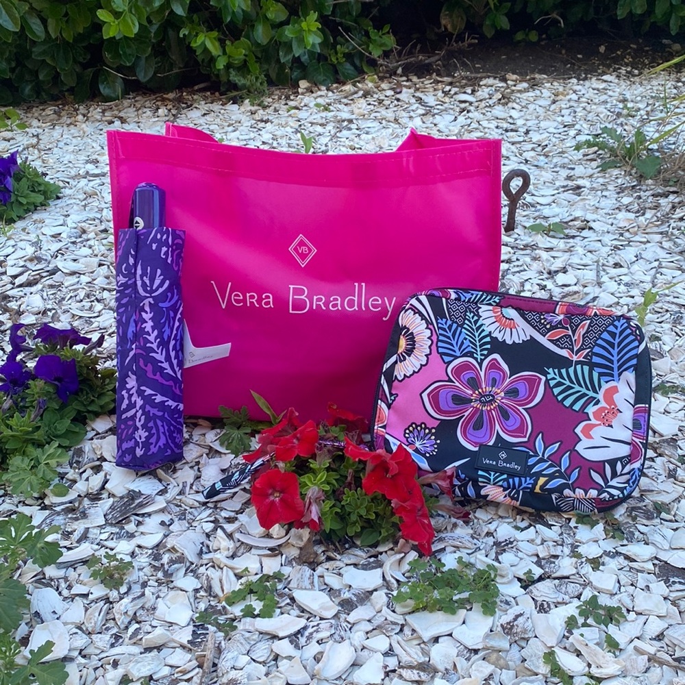 Vera Bradley wipe and accessories bag
